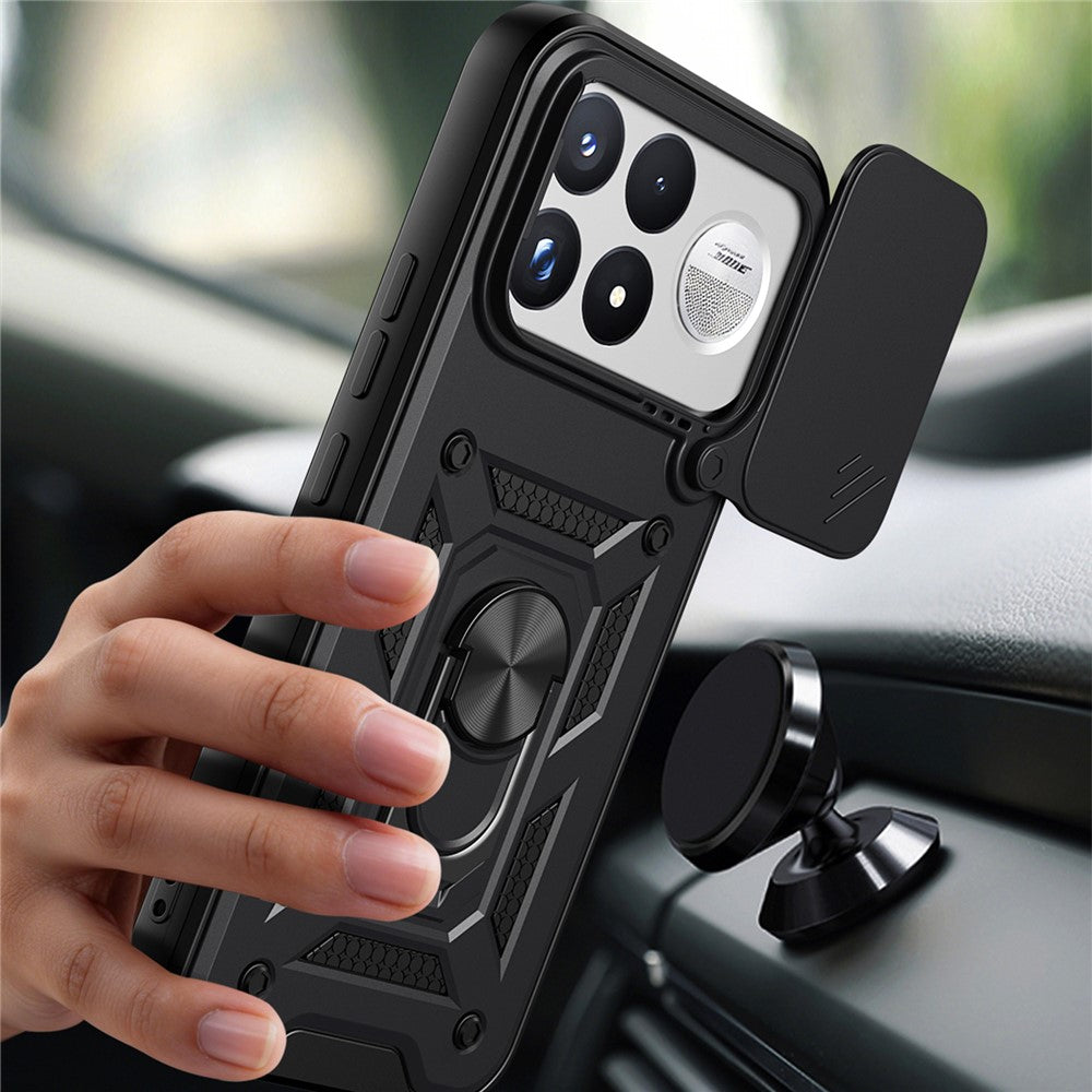 Hülle für Xiaomi Poco F9 Ultra, Techsuit, CamShield, Schwarz