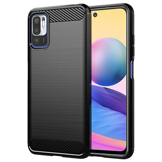 Hülle für Xiaomi Poco M3 Pro 5G / Redmi Note 10 5G, Techsuit, Carbon, Schwarz