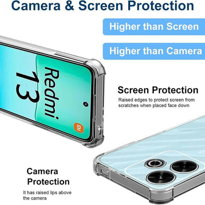 Hülle für Xiaomi Poco M6 4G / Redmi 13, Techsuit, stoßfest klar, transparent
