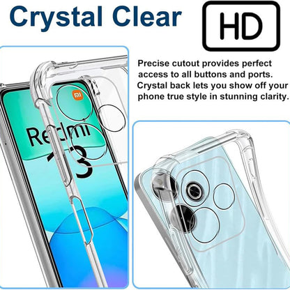 Hülle für Xiaomi Poco M6 4G / Redmi 13, Techsuit, stoßfest klar, transparent