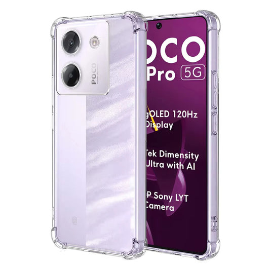 Hülle für Xiaomi Poco M7 Pro 5G, Techsuit, stoßfest klar, transparent