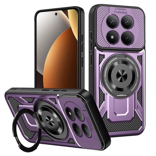 Case for Xiaomi Poco M8 Pro / Redmi Note 15 Pro+ 5G, Techsuit, RuggedCam, Purple