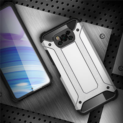 Hülle für Xiaomi Poco X3 Pro / X3 NFC / X3, Techsuit, Hybrid Armor, Schwarz