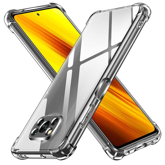 Hülle für Xiaomi Poco X3 Pro / X3 NFC / X3, Techsuit, stoßfest klar, transparent