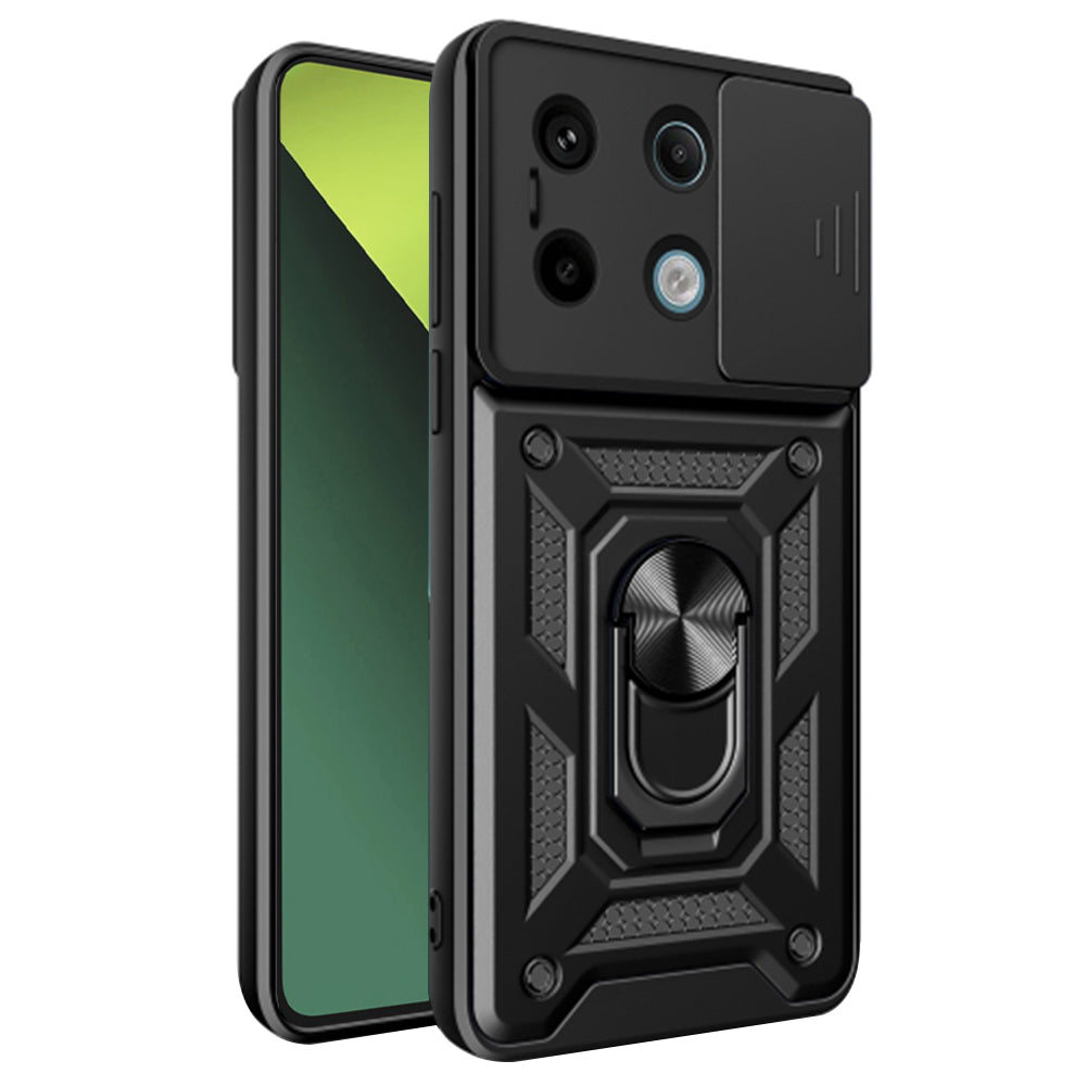 Hülle für Xiaomi Poco X6 / Note 13 Pro 5G, Techsuit, CamShield, Schwarz
