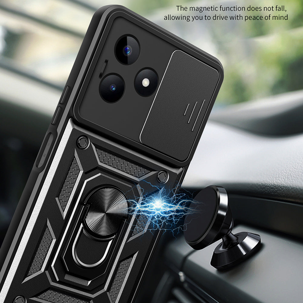 Hülle für Xiaomi Poco X6 / Note 13 Pro 5G, Techsuit, CamShield, Schwarz