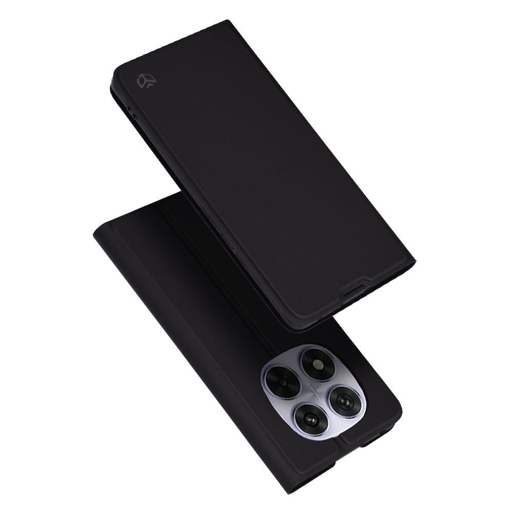 Hülle für Xiaomi Poco X7 / Note 14 Pro 5G, Techsuit, Magskin Book, Schwarz