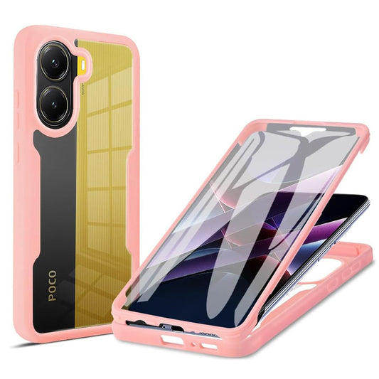 Hülle für Xiaomi Poco X7 Pro, Techsuit, ColorVerse 360, Rosa