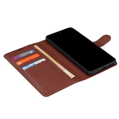 Case for Xiaomi Poco X8 Pro Max, Techsuit, Leather Folio, Brown