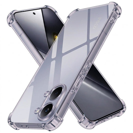 Hülle für Xiaomi Poco X8 Pro Max, Techsuit, stoßfest klar, rauchfarben