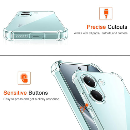 Hülle für Xiaomi Poco X8 Pro, Techsuit, Shockproof Clear, Transparent