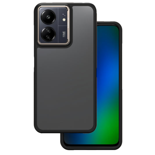 Hülle für Xiaomi Poco M6 / Redmi 13C 5G, OEM, Crystal Black, Grau