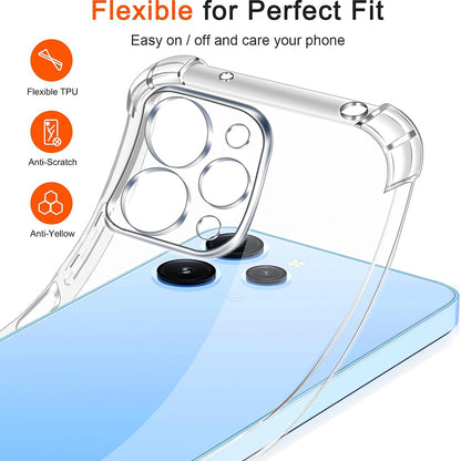 Hülle für Xiaomi Redmi 12 5G / 12, Techsuit, stoßfest klar, transparent