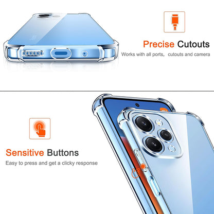 Hülle für Xiaomi Redmi 12 5G / 12, Techsuit, stoßfest klar, transparent