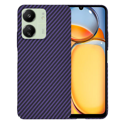 Hülle für Xiaomi Redmi 13C 5G / 13C / Poco C65, Techsuit, Carbonite FiberShell, Lila