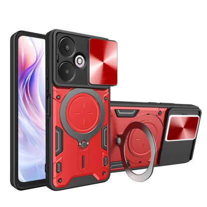 Hülle für Xiaomi Redmi 13C 5G, Techsuit, CamGuard Pro, Rot