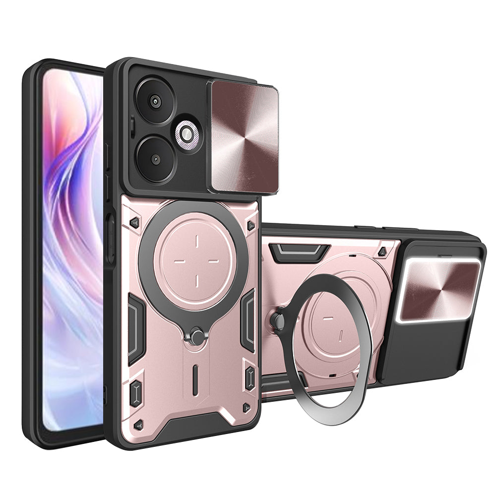 Hülle für Xiaomi Redmi 13C 5G, Techsuit, CamGuard Pro, Roségold