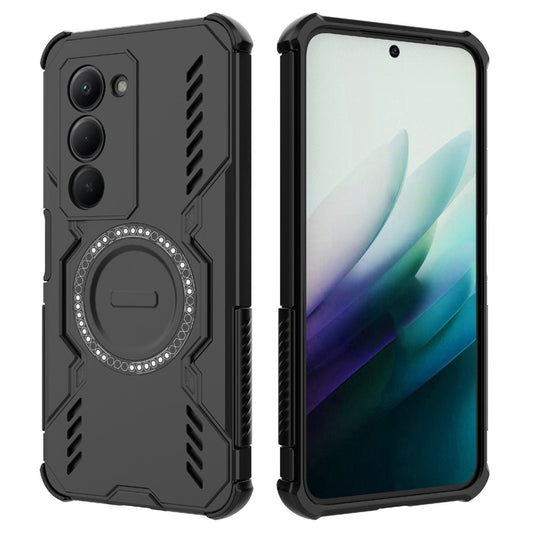 Hülle für Xiaomi Redmi 15 5G / 15 4G, Techsuit, ArmorMag, Schwarz