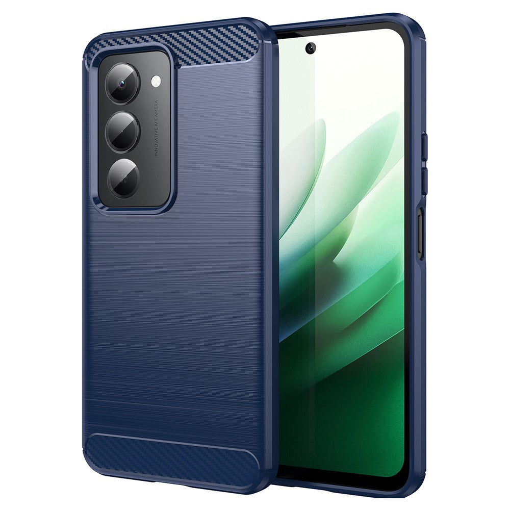 Hülle für Xiaomi Redmi 15 5G / 15 4G, Techsuit, Carbon, Blau