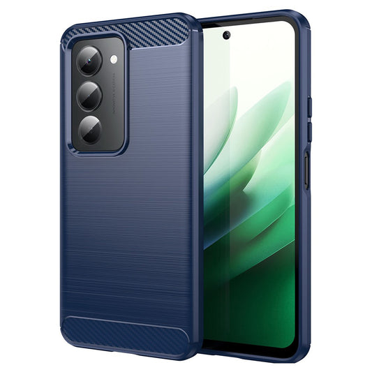 Hülle für Xiaomi Redmi 15 5G / 15 4G, Techsuit, Carbon, Blau
