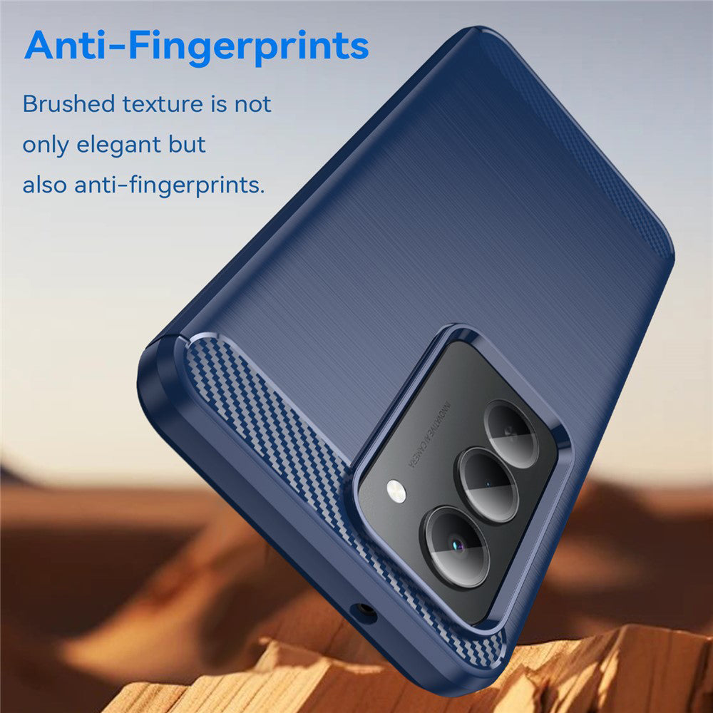 Hülle für Xiaomi Redmi 15 5G / 15 4G, Techsuit, Carbon, Blau