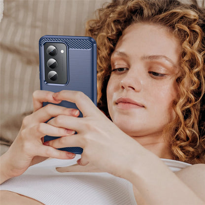 Hülle für Xiaomi Redmi 15 5G / 15 4G, Techsuit, Carbon, Blau