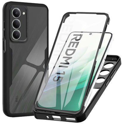 Hülle für Xiaomi Redmi 15 5G / 15 4G, Techsuit, ColorVerse 360, Schwarz