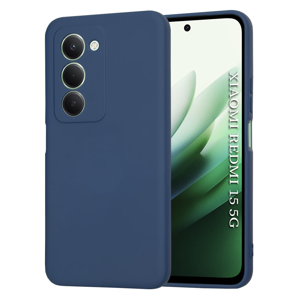 Hülle für Xiaomi Redmi 15 5G / 15 4G, Techsuit, SoftFlex, Marineblau