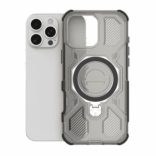 Hülle für Xiaomi Redmi 15C 5G / 15C 4G, Techsuit, Carbon Shield Pro, Rauchfarben