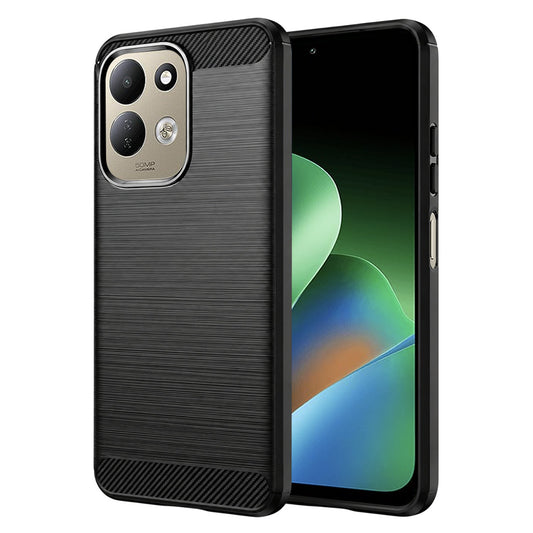 Hülle für Xiaomi Redmi 17 5G / 17 4G, Techsuit, Carbon, Schwarz