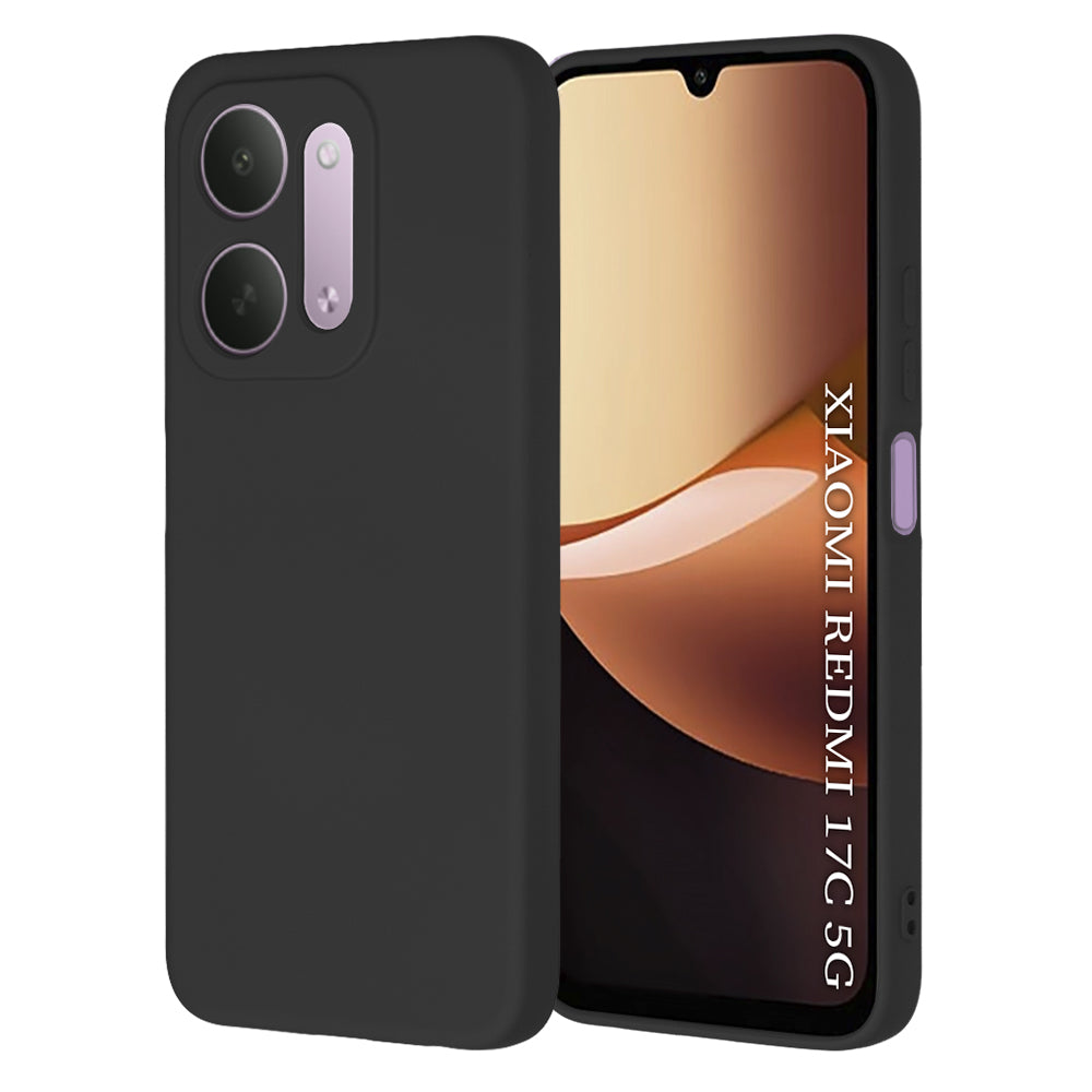 Hülle für Xiaomi Redmi 17C 5G, Techsuit, SoftFlex, Schwarz