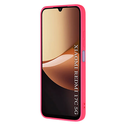 Hülle für Xiaomi Redmi 17C 5G, Techsuit, SoftFlex, Dunkelrosa