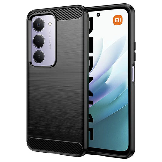 Hülle für Xiaomi Redmi 15 5G / 15 4G, Techsuit, Carbon, Schwarz