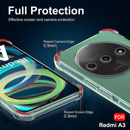 Case for Xiaomi Redmi A3x / A3, Techsuit, Shockproof Clear, Transparent