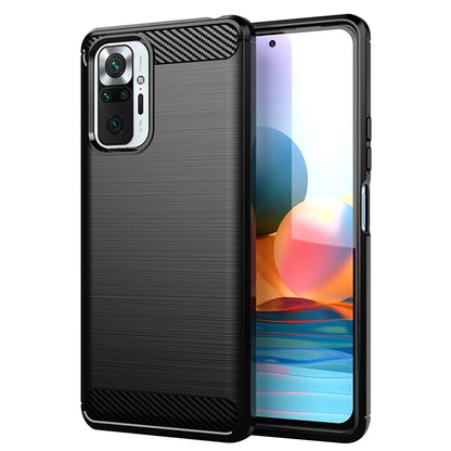 Hülle für Xiaomi Redmi Note 10 Pro Max / Note 10 Pro, Techsuit, Carbon, Schwarz