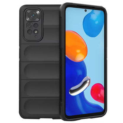 Hülle für Xiaomi Redmi Note 11S / Note 11, Techsuit, Magic Shield, Schwarz