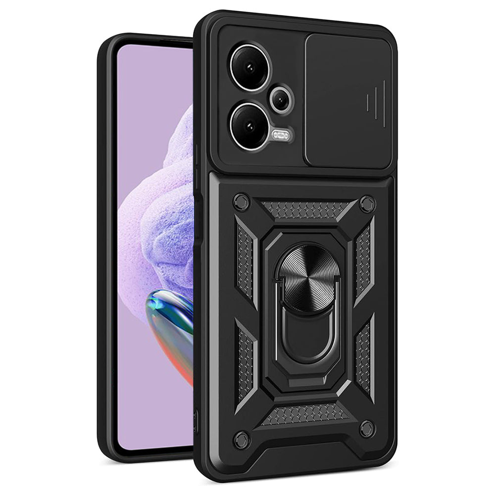 Hülle für Xiaomi Redmi Note 12 Pro+, Techsuit, CamShield, Schwarz
