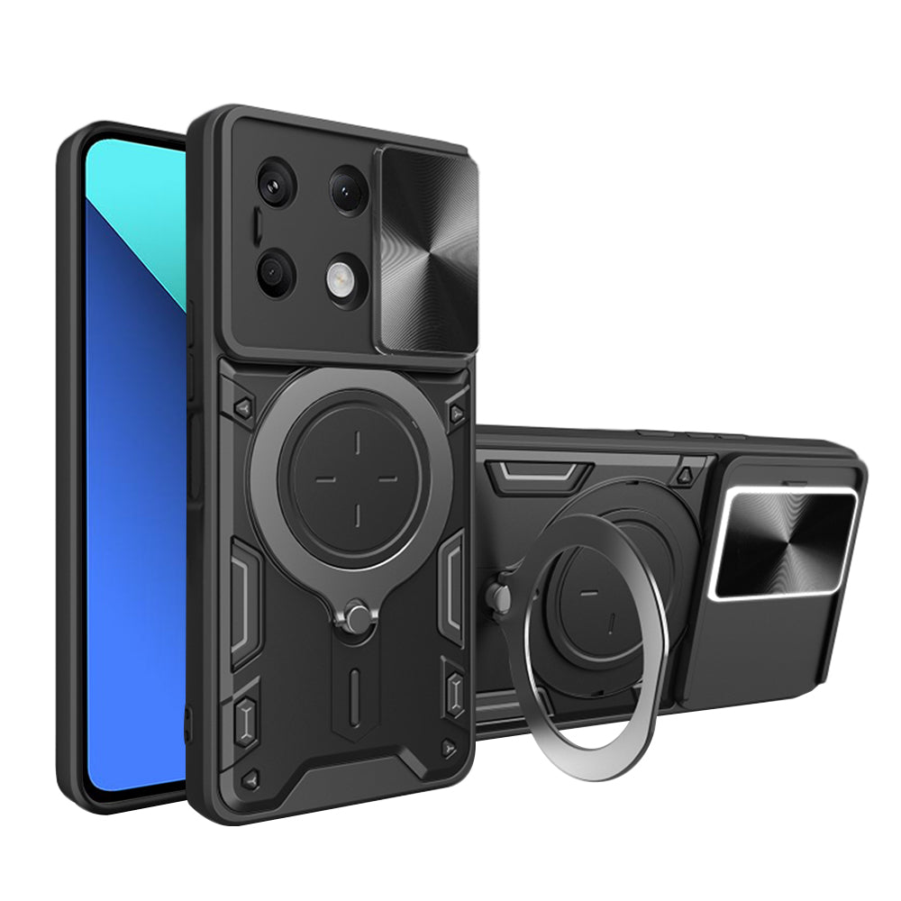 Hülle für Xiaomi Redmi Note 13 4G, Techsuit, CamGuard Pro, Schwarz
