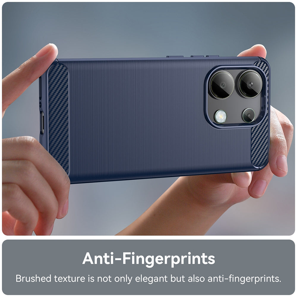 Case for Xiaomi Redmi Note 13 4G, Techsuit, Carbon, Blue