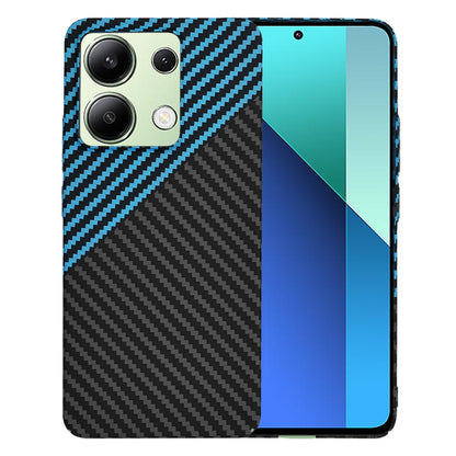 Hülle für Xiaomi Redmi Note 13 4G, Techsuit, Carbonite FiberShell, Schwarz Blau