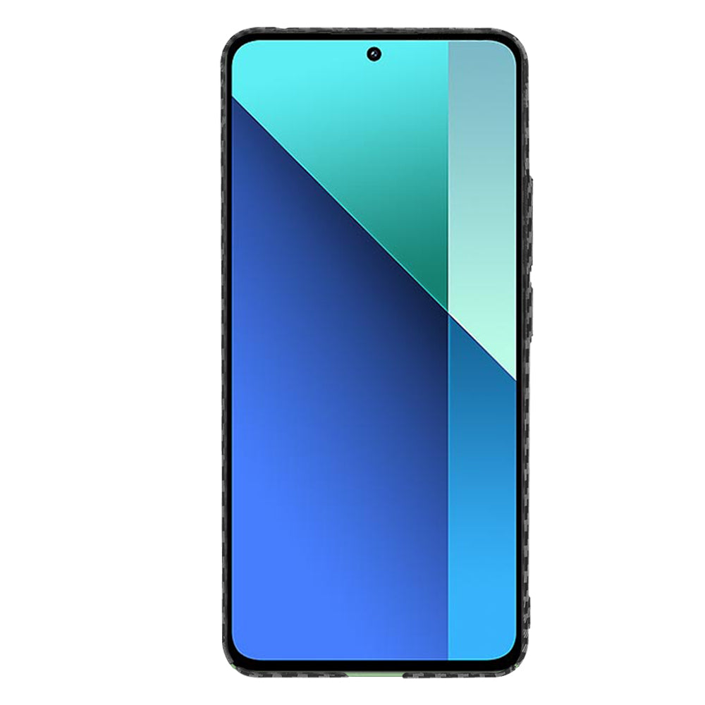 Hülle für Xiaomi Redmi Note 13 4G, Techsuit, Carbonite FiberShell, Schwarz