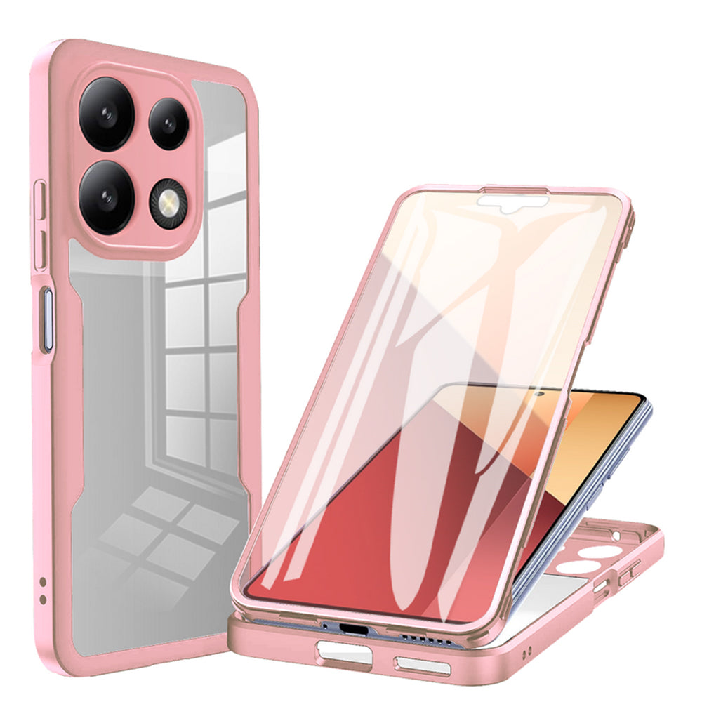 Hülle für Xiaomi Redmi Note 13 4G, Techsuit, ColorVerse 360, Rosa