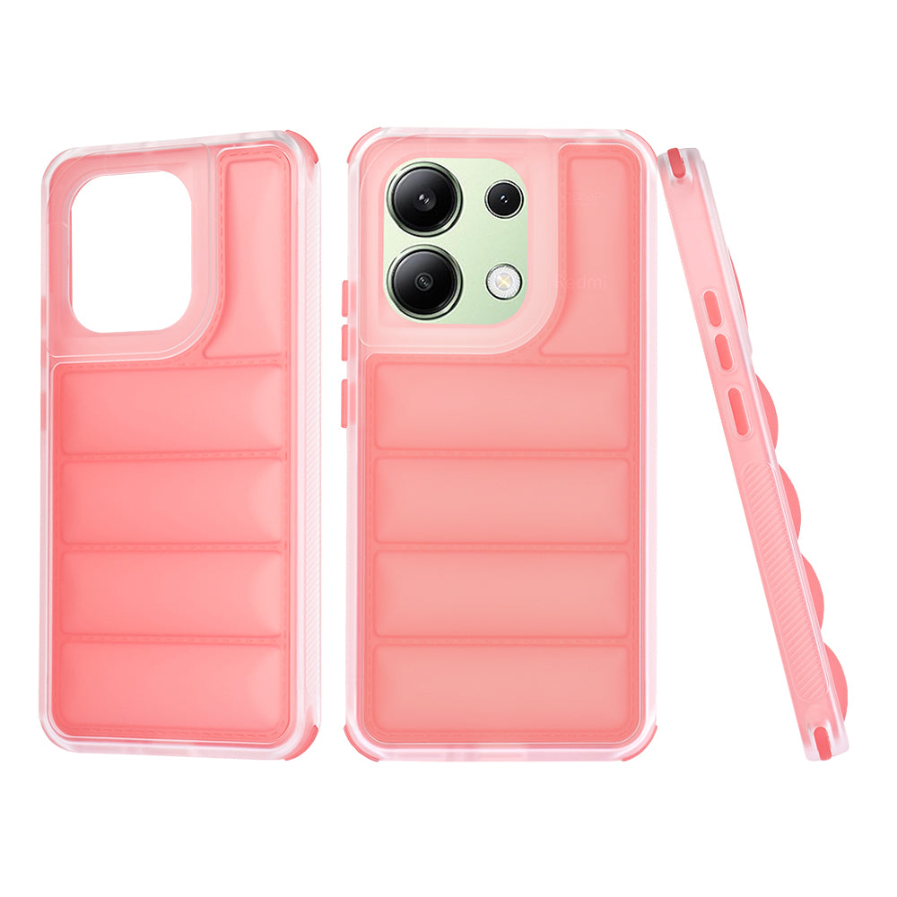 Hülle für Xiaomi Redmi Note 13 4G, Techsuit, Wave Shield, Rot