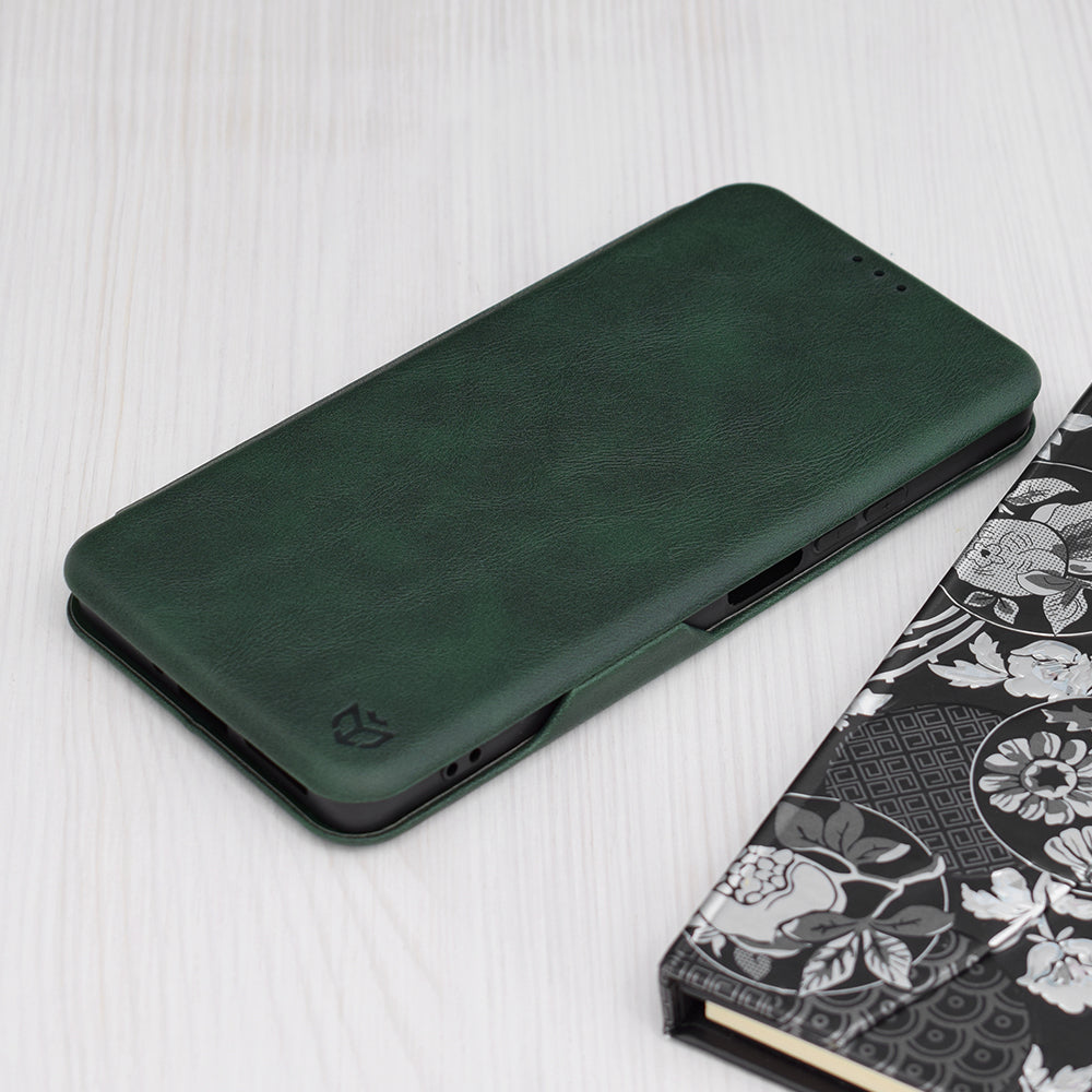 Hülle für Xiaomi Redmi Note 13 5G, Techsuit, Safe Wallet Plus, Grün