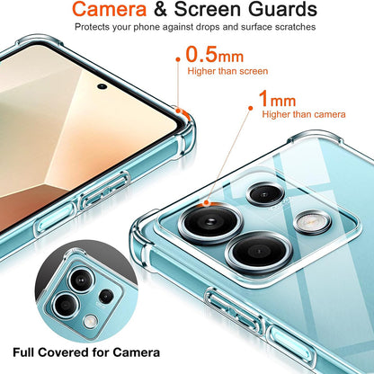 Hülle für Xiaomi Redmi Note 13 Pro 4G / Poco M6 Pro 4G, Techsuit, stoßfest klar, transparent
