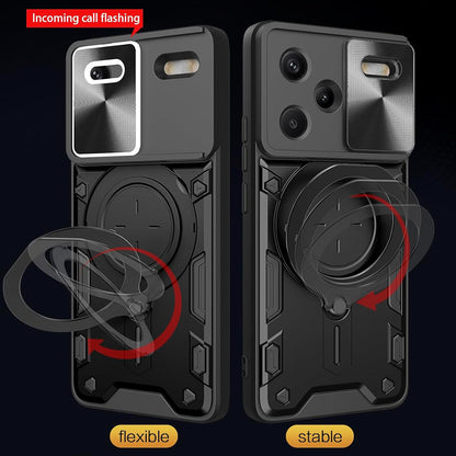 Hülle für Xiaomi Redmi Note 13 Pro+, Techsuit, CamGuard Pro, Schwarz