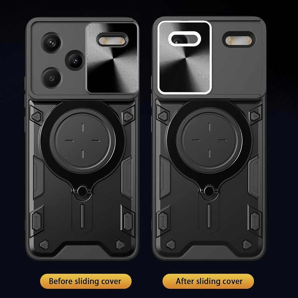 Hülle für Xiaomi Redmi Note 13 Pro+, Techsuit, CamGuard Pro, Schwarz