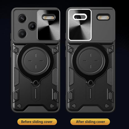 Hülle für Xiaomi Redmi Note 13 Pro+, Techsuit, CamGuard Pro, Schwarz