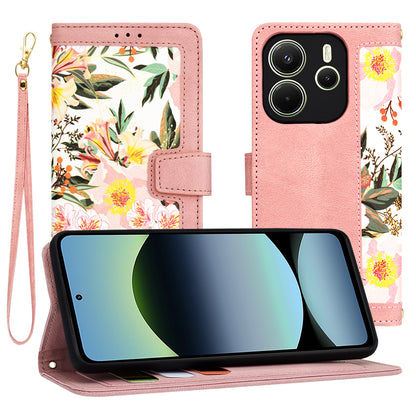 Hülle für Xiaomi Redmi Note 14 4G (Regional), Techsuit, FlipCraft, Rosa