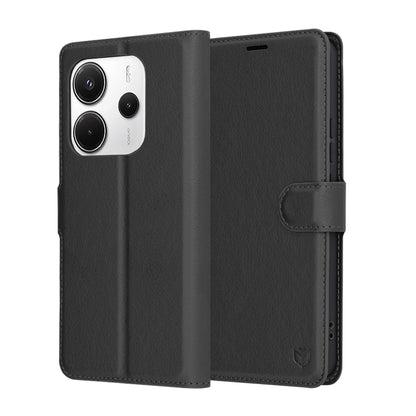 Case for Xiaomi Redmi Note 14 4G (Regional), Techsuit, Leather Folio, Black